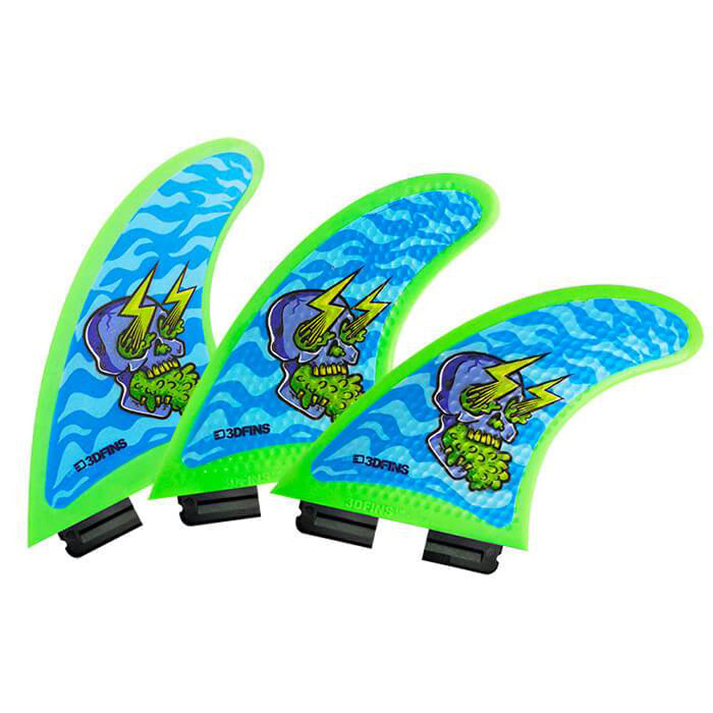 3D Fins - All Rounder Thruster - Large - Snake Pit (FCS1/Futures) main image 1