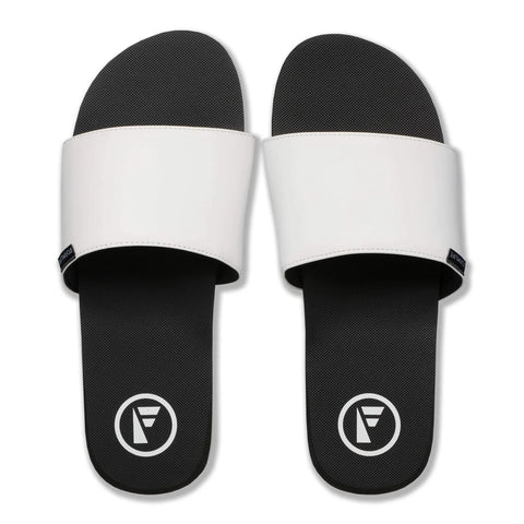 Foamlife Mens Flip Flops - Tarlan Slide - Black / White Flip Flops Foamlife UK 7 Black 