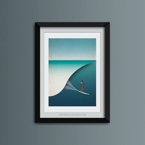 Surf Prints - Gerry Lopez - Single Fin Co. Surf Print Single Fin Co.   
