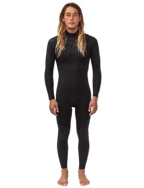 Mens Wetsuit / 5/4mm Thick / Model: Seven Seas II Full Chest Zip / Black Colour Wetsuits VISSLA Extra Large 5/4mm 
