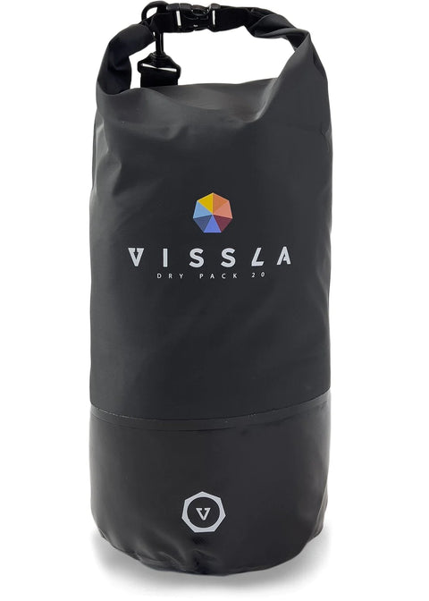 Vissla 7 Seas Waterproof Dry Bag - 20L - Black Phantom Wetsuit Bag VISSLA Black  