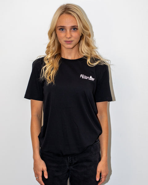 The Swirl - Unisex 10 Over Surf Premium T-Shirt - Black T-Shirt 10 Over Surf Shop   