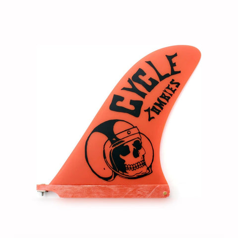 Cycle Zombies Crash Helmet 10" Longboard Fin Longboard Fin Captain Fin Co 10" Orange 