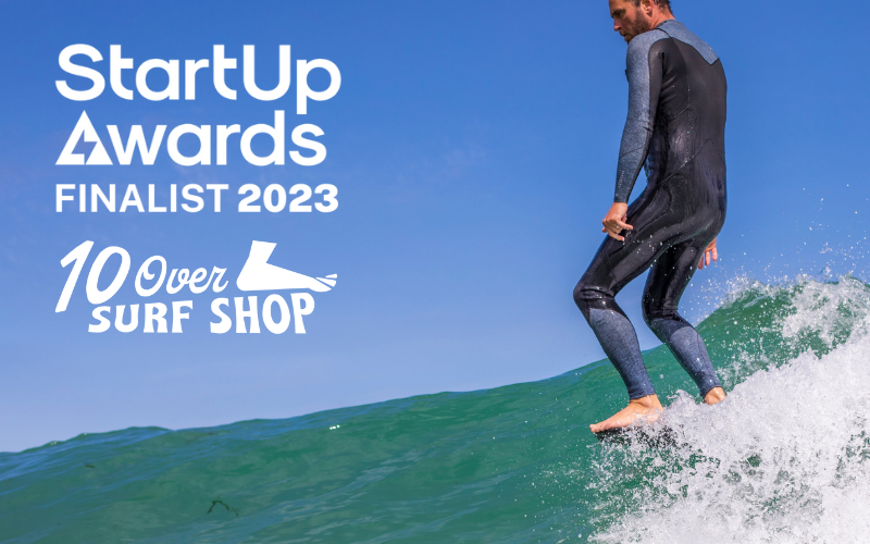 Riding the Waves of Success: 10 Over Surf Shop Named Finalist in National Startup Awards