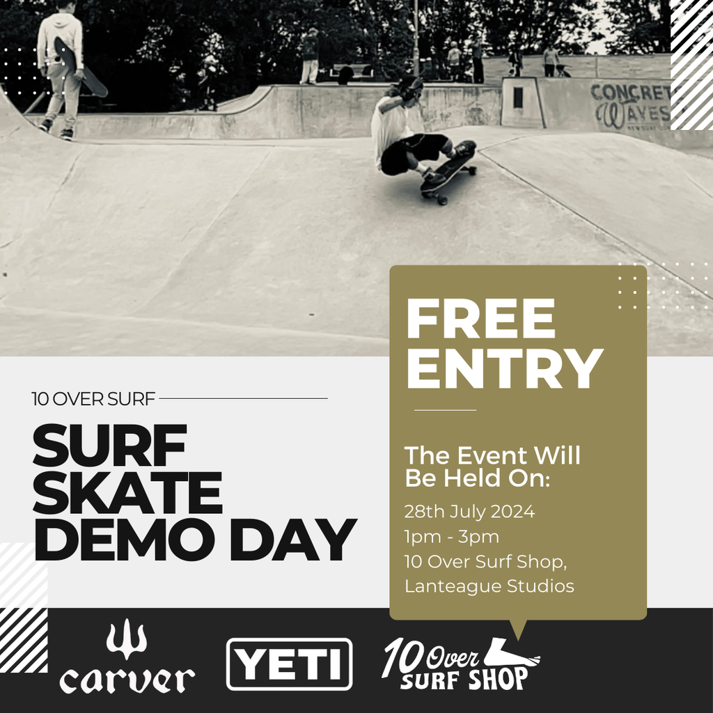 Join Us for an Exciting Carver Skate Demo Day at 10 Over Surf Shop!