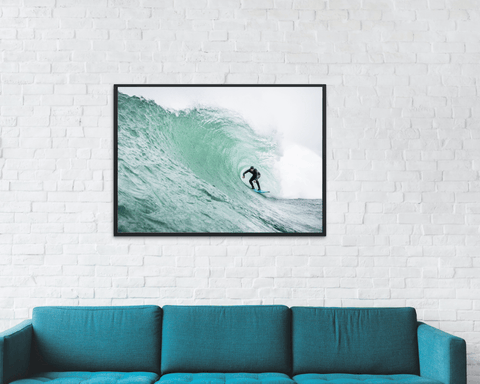 Surf Prints - Happy Place Surf Print Longboarder Magazine A1 - Print Only  