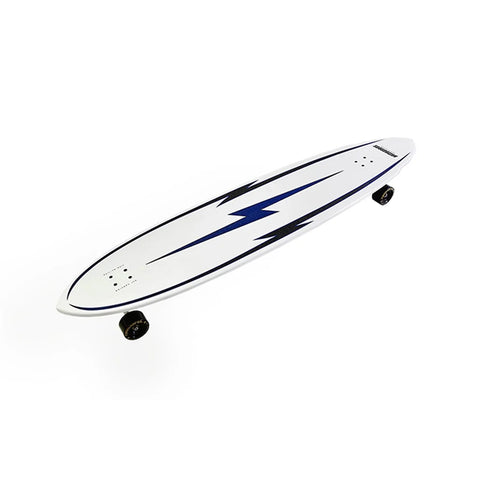 Hamboards - 67" The Pinger - North Shore White Longboard Complete Surf Skateboards Hamboards