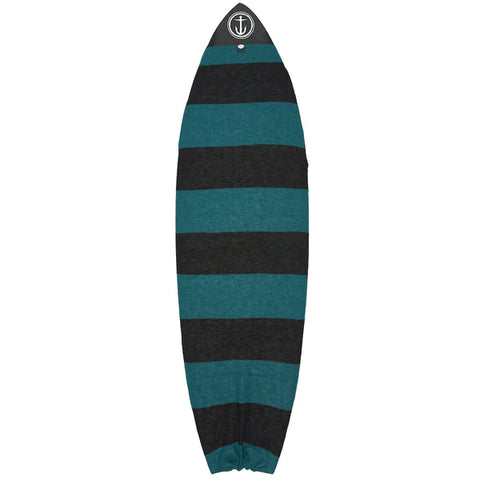 Shortboard Boardsock - Black and Green - Captain Fin Co Boardsock Captain Fin Co 6'  