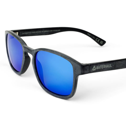 Waterhaul Sunglasses - Pentire Slate Blue Mirror - Polarised Mineral Glass Sunglasses Waterhaul