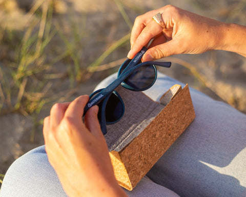 Waterhaul Sunglasses - Harlyn Navy Grey - Mineral Glass Sunglasses Waterhaul