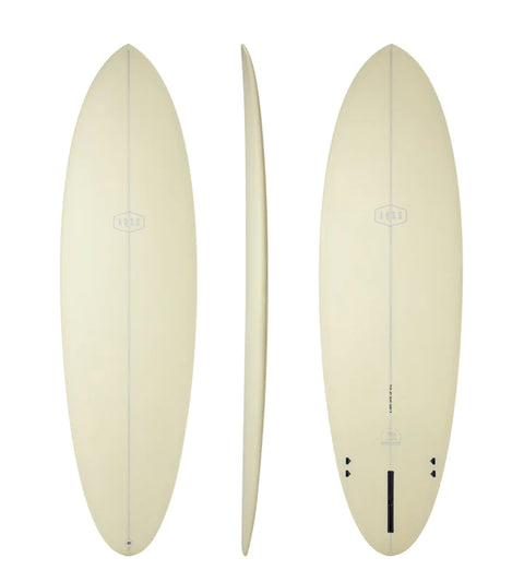 AQSS - Extra Shot by Rachael Tilly Midlength Surfboard - 7'2 Beige Surfboard AQSS 7'2"  