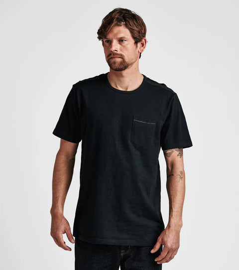 Well Worn Mid Organic Knit Top - Black T-Shirt Roark