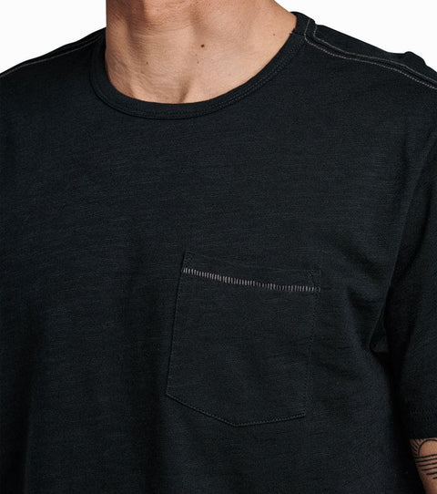 Well Worn Mid Organic Knit Top - Black T-Shirt Roark