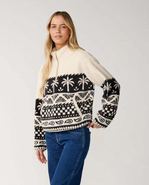 Bossa Nova 1/4 Zip Polar Fleece - Rip Curl Sweatshirt Rip Curl