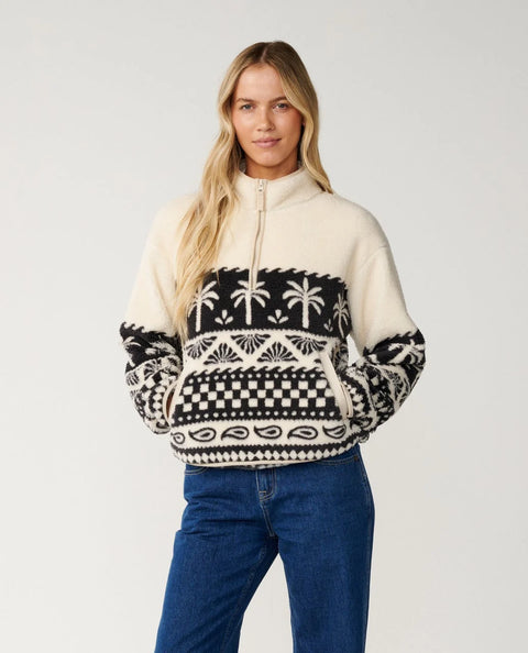 Bossa Nova 1/4 Zip Polar Fleece - Rip Curl Sweatshirt Rip Curl