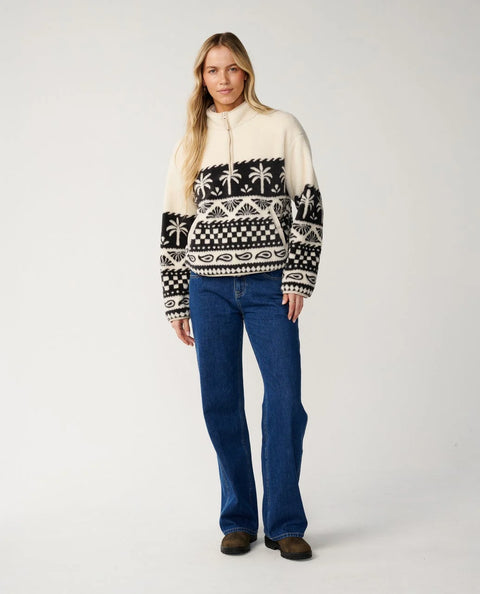 Bossa Nova 1/4 Zip Polar Fleece - Rip Curl Sweatshirt Rip Curl