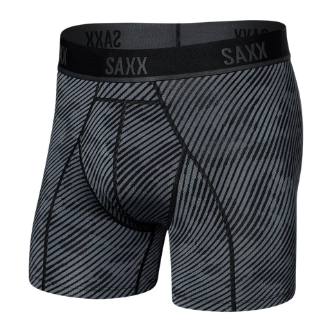 Saxx Underwear - Kinetic Light-Compression Mesh Boxer Boxers Saxx 29" - 32" Waist (Small) Optic Camo/Black 