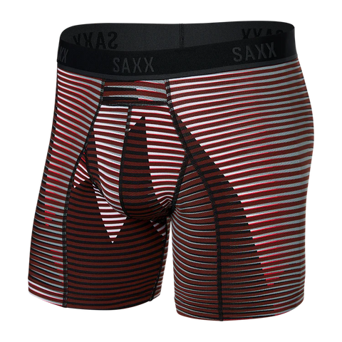 Saxx Underwear - Kinetic Light-Compression Mesh Boxer Boxers Saxx 29" - 32" Waist (Small) Optic Mountain/Dark Brick 