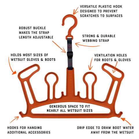 C-Monsta Wetsuit Hanger V2 - Orange (UK)