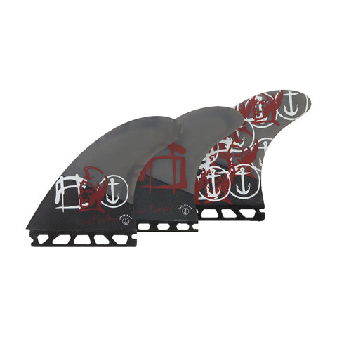 Captain Fin Co - Kai Mana Henry Tri - Large - Black (Futures) Surfboard Fins Satorial Supplies