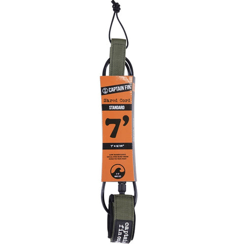 Captain Fin Co - Shred Cord - 7' Standard - Army Surf Leashes Satorial Supplies