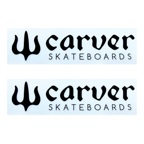 Carver Skateboards - 2x Surfboard Sticker Skateboarding Satorial Supplies