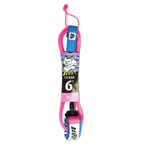 Catch Surf - Beater 6' Leash - Pink & Blue Surfboard Leashes Satorial Supplies