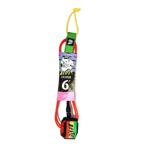 Catch Surf - Beater 6' Leash - Rasta Surfboard Leashes Satorial Supplies