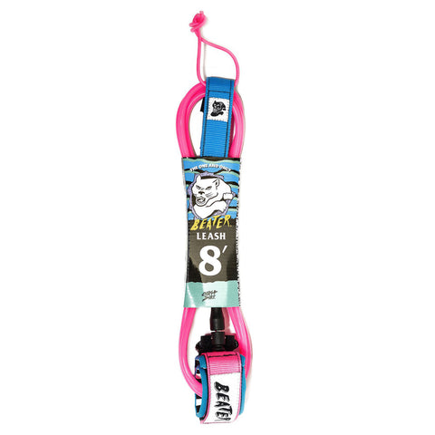 Catch Surf - Beater 8' Leash - Pink & Blue Surfboard Leashes Satorial Supplies