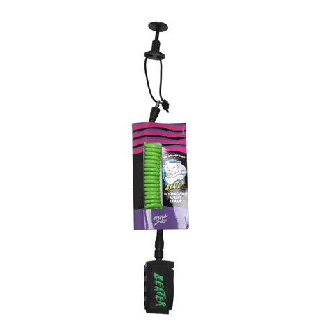 Catch Surf - Beater Bodyboard Leash - Green & Purple Surfboard Leashes Satorial Supplies