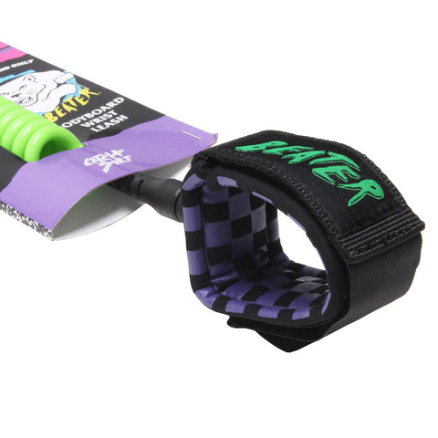 Catch Surf - Beater Bodyboard Leash - Green & Purple Surfboard Leashes Satorial Supplies