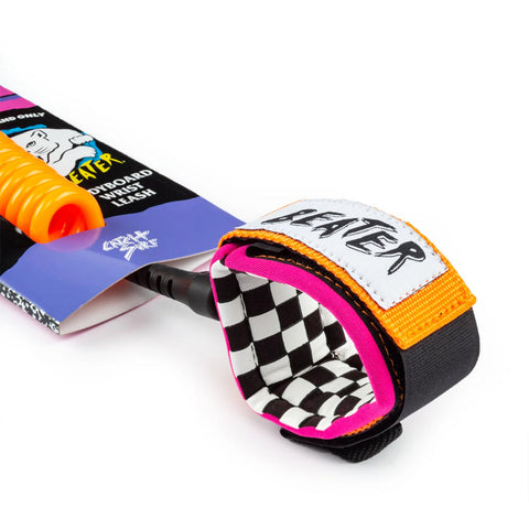 Catch Surf - Beater Bodyboard Leash - Orange & Pink Surfboard Leashes Satorial Supplies