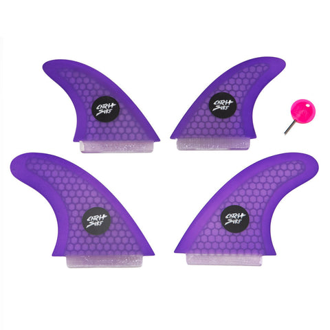 Catch Surf - Ultra Hi-Perf Quad Fin Kit - Purple