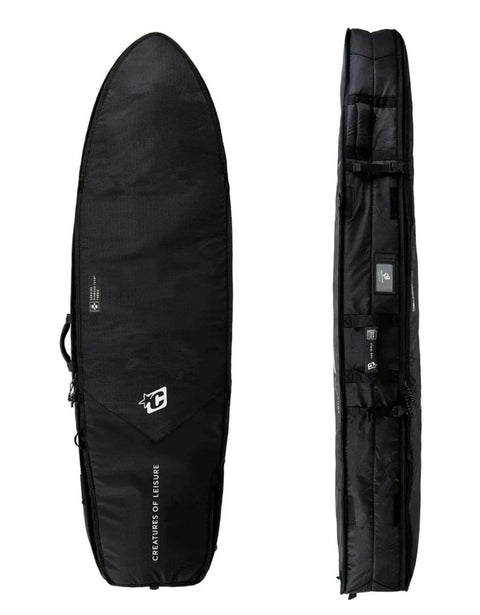 10mm Fish Double DT 2.0 Surfboard Bag Black / Lime - Creatures of Leisure - Multiple Sizes Surfboard Bag Creatures of Leisure   