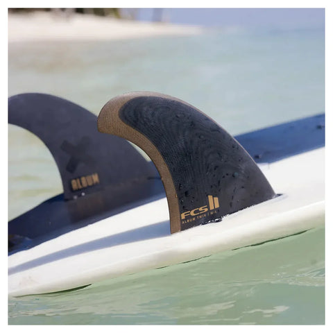 FCS II Album Twin+1 PG M-L Black/Gold Fins - Surfboard Fin Surfboard Fins FCS