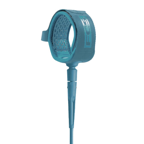 9' Longboard Calf Essential Leash - FCS - Black or Blue Surfboard Leash FCS 9' Leash Light Blue