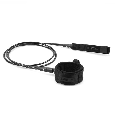 9' Longboard Calf Essential Leash - FCS - Black or Blue Surfboard Leash FCS