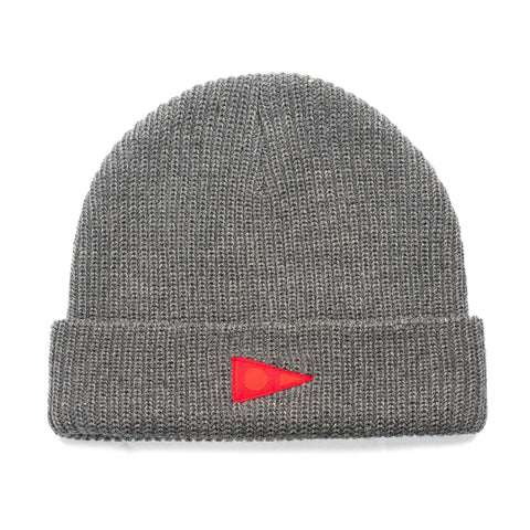 Burgee Wool Beanie - Florence Beanies Florence Heather Grey