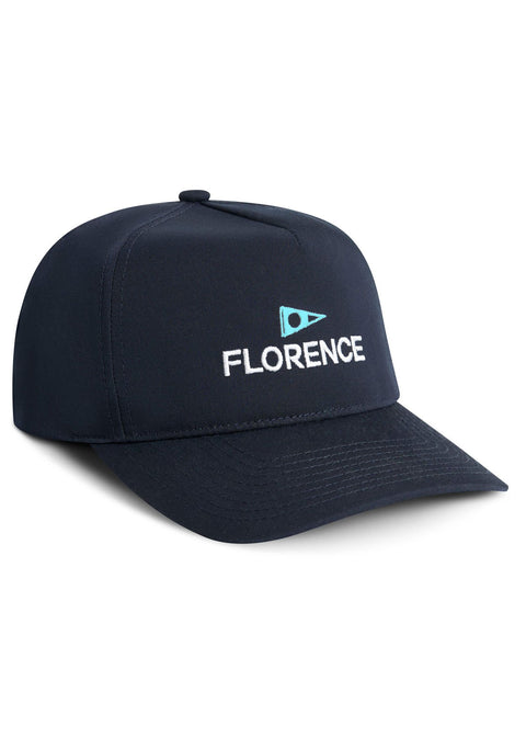 Florence Logo Structured Twill Hat - Navy