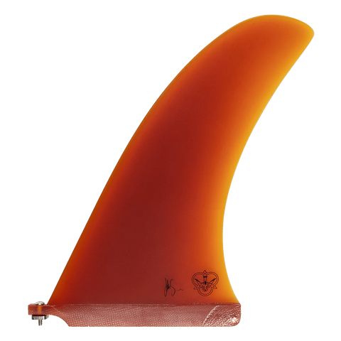 Flying Diamonds - Josh Seemann - Sea Monnster Pivot 10" Single Fin Longboard Fin Flying Diamonds 10" Amber 