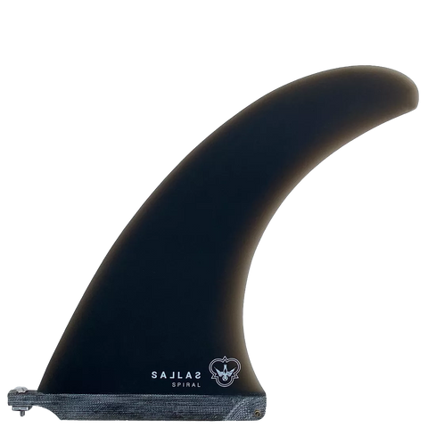 Flying Diamonds - Kai Sallas - Spiral 9" Single Fin Longboard Fin Flying Diamonds 9" Black 