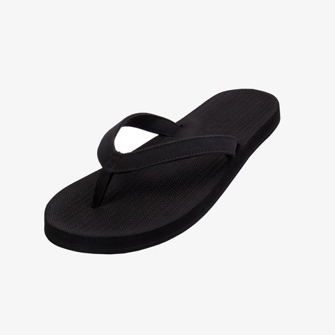 Indosole Womens Flip Flops - Essentials - Black/Rust/Lilac Flip Flops Indosole