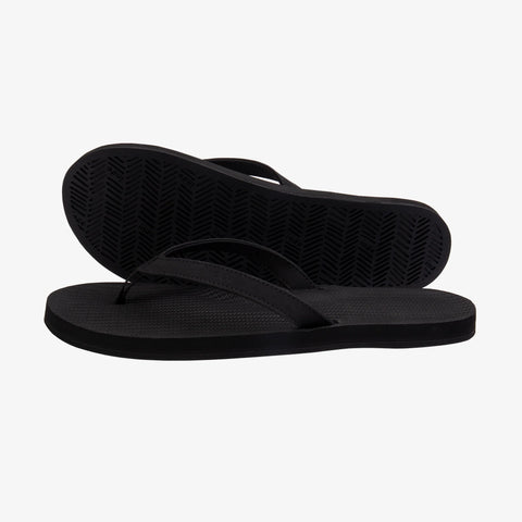 Indosole Womens Flip Flops - Essentials - Black/Rust/Lilac Flip Flops Indosole