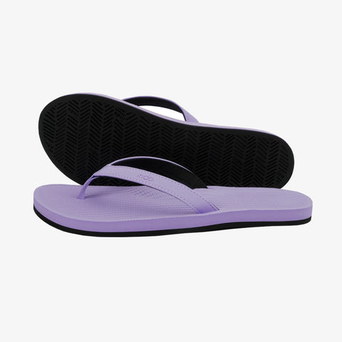 Indosole Womens Flip Flops - Essentials - Black/Rust/Lilac Flip Flops Indosole