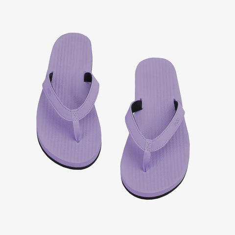 Indosole Womens Flip Flops - Essentials - Black/Rust/Lilac Flip Flops Indosole UK 3 Lilac
