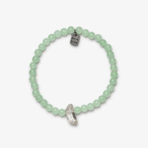 Green Quartz Intention Stretch Bracelet - Pura Vida Bracelet Pura Vida   
