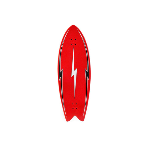 Hamboards - 43" The Pescadito - North Shore Red - Deck Only Surf Skateboards Satorial Supplies