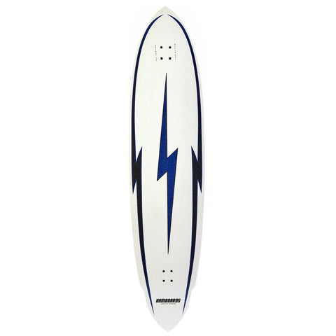 Hamboards - 5'7'' The Pinger - North Shore White - Deck Only Surf Skateboards Satorial Supplies