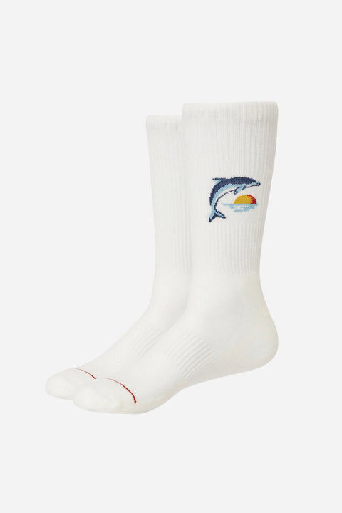 Dolphin Sock - One Size - Katin Sock Katin White