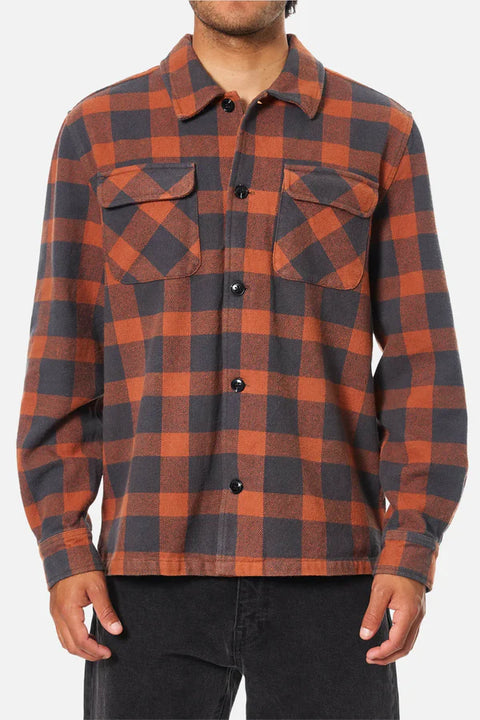 Shiloh Flannel Shirt - Brick - Katin